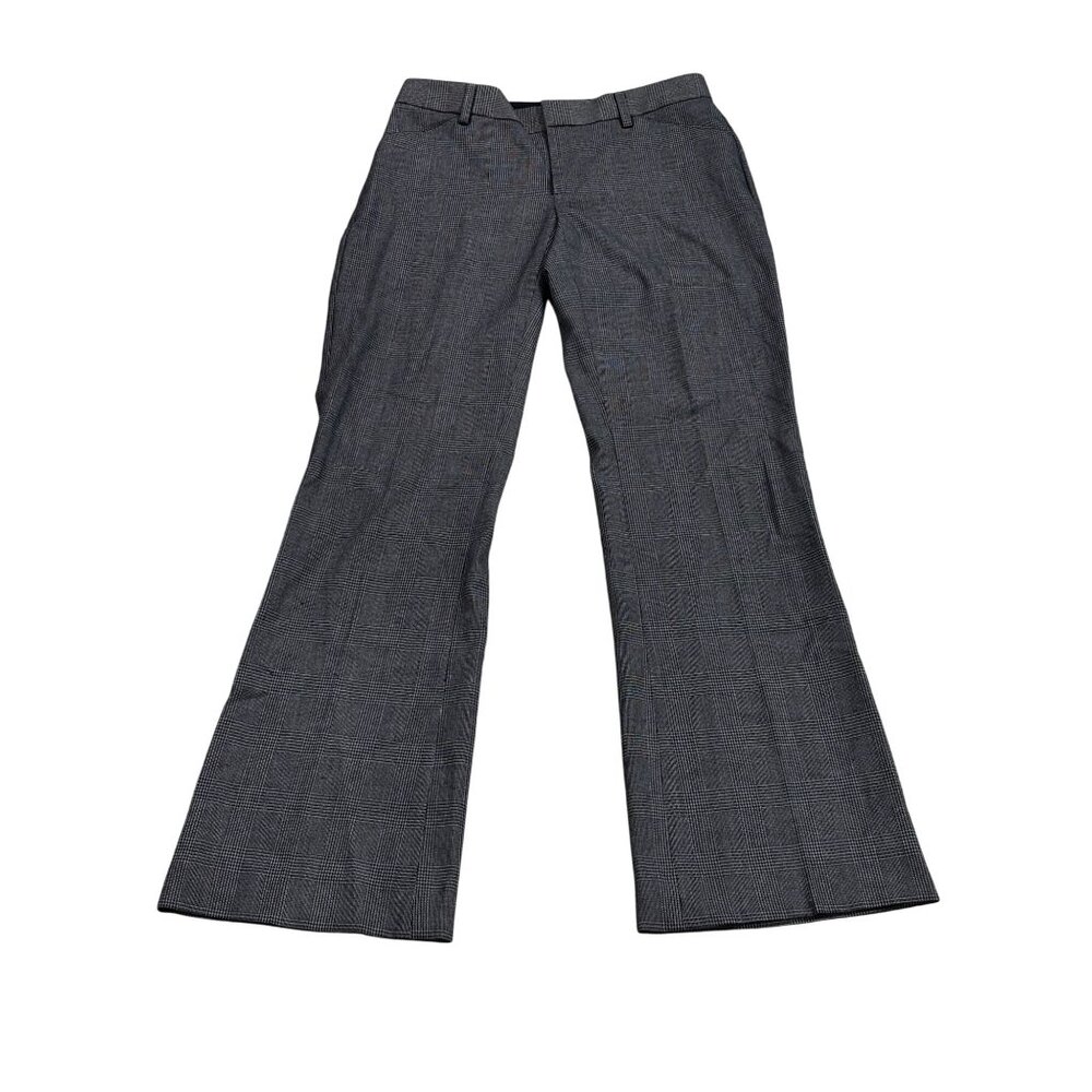Gap Perfect Trouser Glen Plaid Stretch Wide-Leg Pants 00R